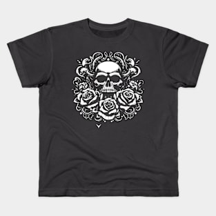 kraken skull design Kids T-Shirt